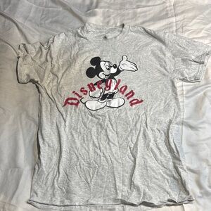 Gray Disneyland Mickey Mouse T-Shirt